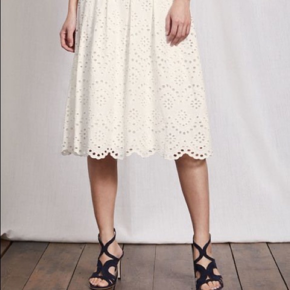 Boden Dresses & Skirts - Boden Isadora Broderie Skirt Ivory 4R